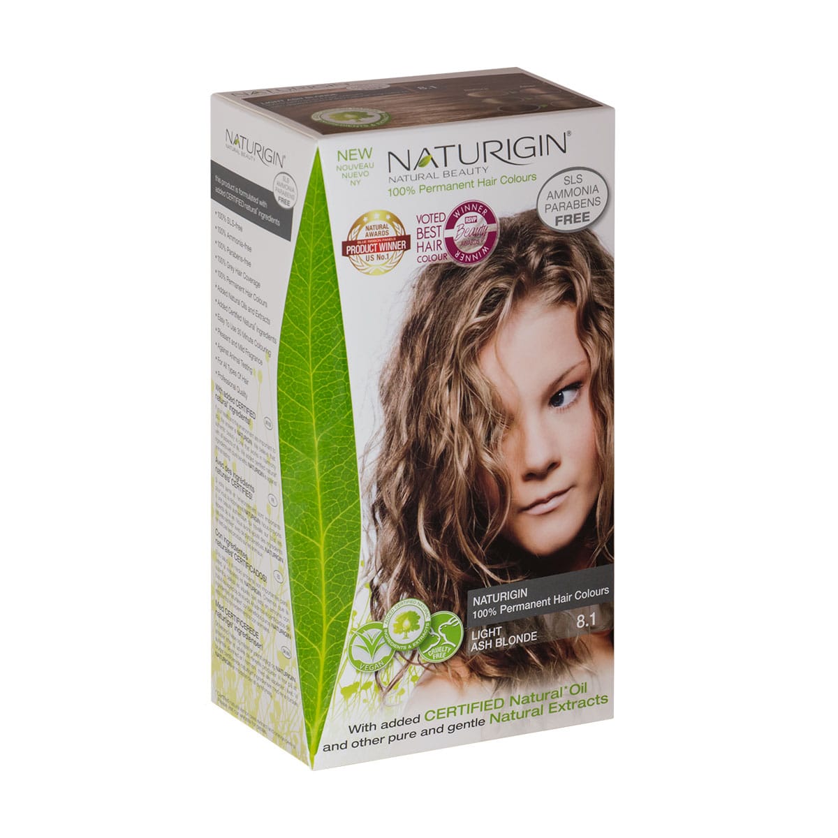 Naturigin Permanent Hair Colour Light Ash Blonde 81 The