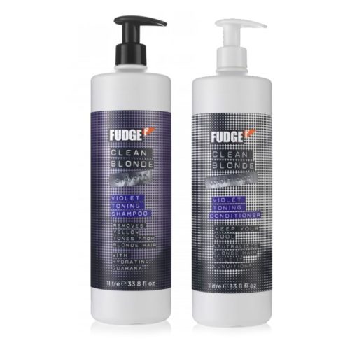 Fudge Clean Blonde Violet (Purple) Shampoo & Conditioner 1 Litre Duo