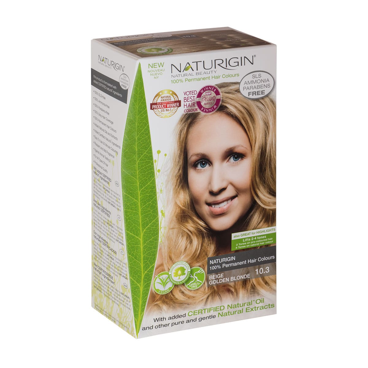 Naturigin Permanent Hair Colour - Beige Golden Blonde - The Beauty Lounge Naturigin Permanent Hair Colour - Beige Golden Blonde - The Beauty Lounge