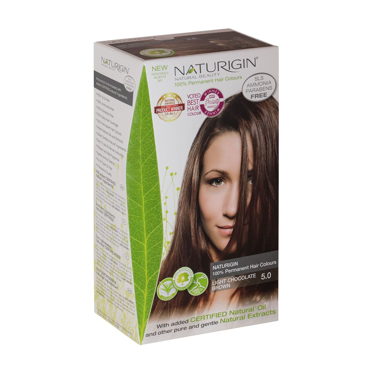 Naturigin Permanent Hair Colour - Light Chocolate Brown - The Beauty Lounge Naturigin Permanent Hair Colour - Light Chocolate Brown - The Beauty Lounge