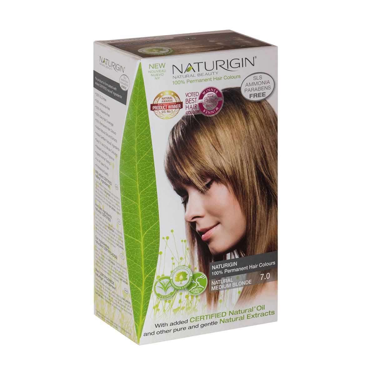 Naturigin Permanent Hair Colour Natural Medium Blonde 7 0 The