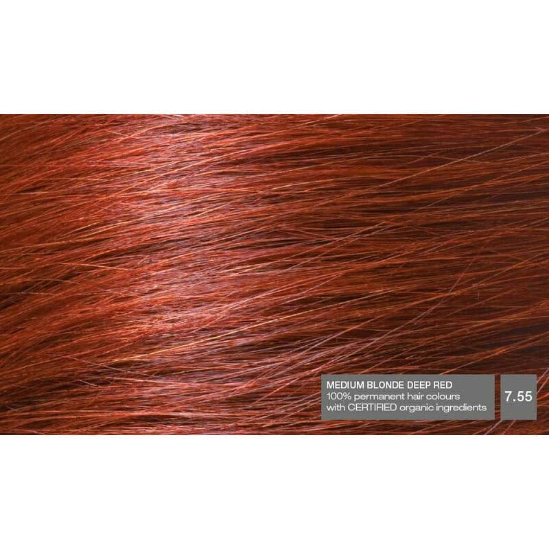 Naturigin Permanent Hair Colour Medium Blonde Deep Red 7 55